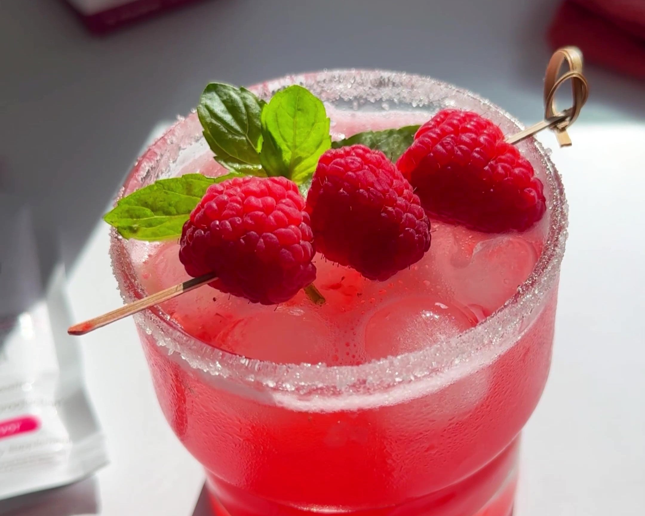 Vitamin Infused Raspberry Bliss Mocktail Recipe | Youtheory Recipes