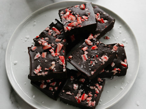 Candy Cane Collagen Freezer Fudge⁠